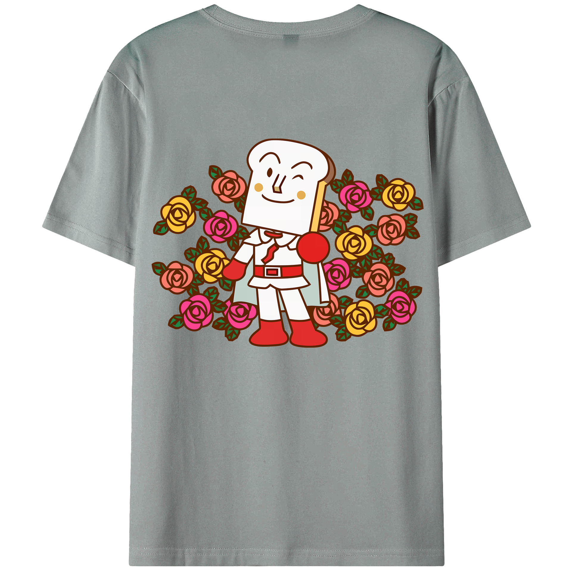 （画像用） アンパンマン Anpanman 綿100％ メンズ半袖Tシャツ（バックプリント） 通気性